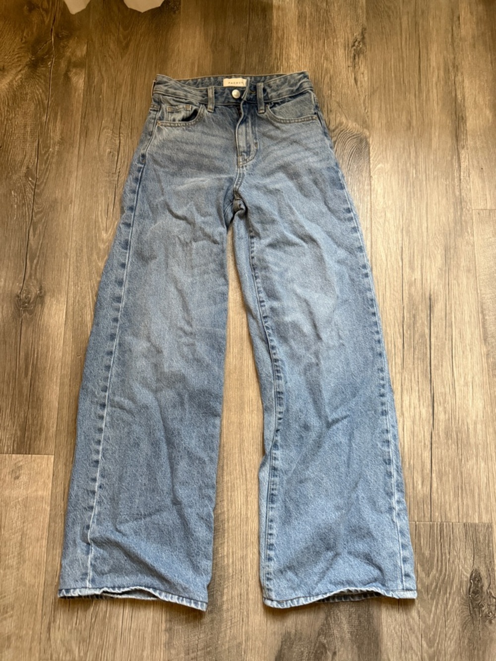 High-Waist Wide-Leg Blue Women's Jeans size 22